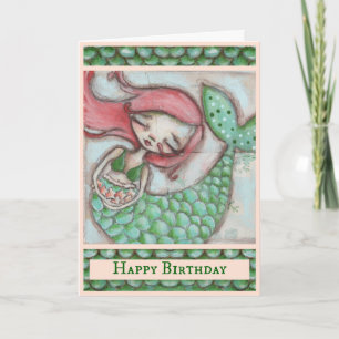 Plats de poisson d'eau - Carte d'anniversaire