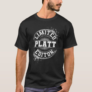 PLATT Funny Surname Family Tree Birthday Reunion G T-Shirt