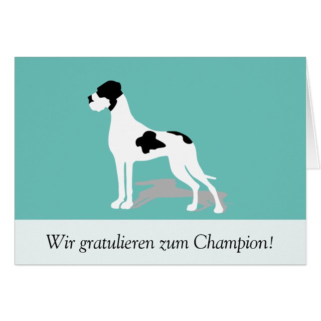 Plattendogge Karte (Front Horizontal)