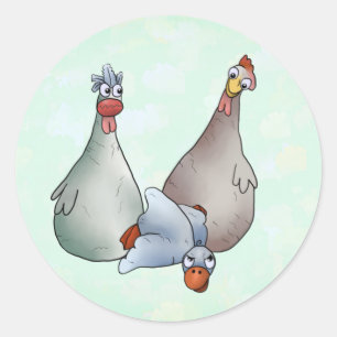 platter classic round sticker