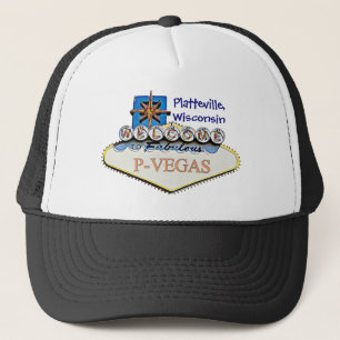 Platteville, Wisconsin P-Vegas Casquette de base-b