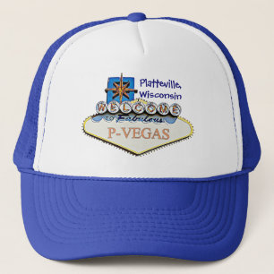 Platteville, Wisconsin P-Vegas Casquette de base-b