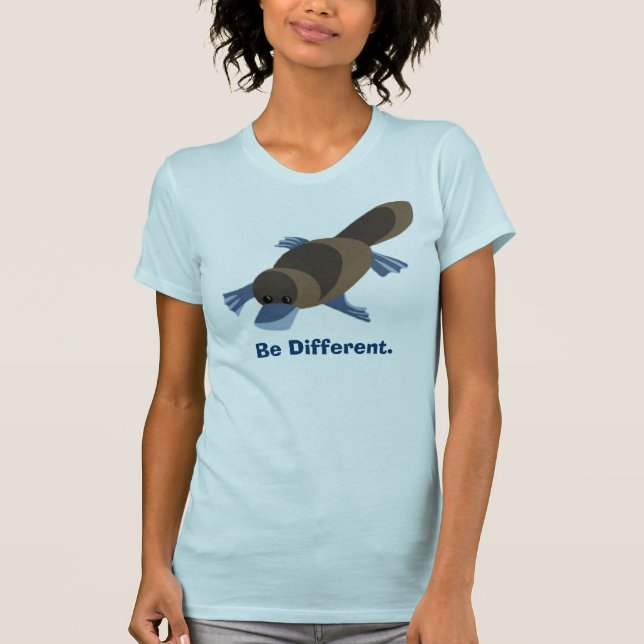 platy1, Be Different.  T-Shirt (Front)