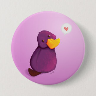 Platy Love 3 Inch Round Button