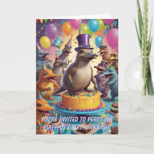 Platypus Birthday Party: A Wild Celebration #1 Invitation