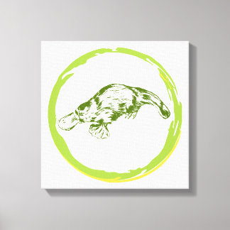 platypus canvas print