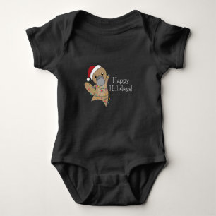 platypus Christmas Tabes Sweet Animals Baby Bodysuit