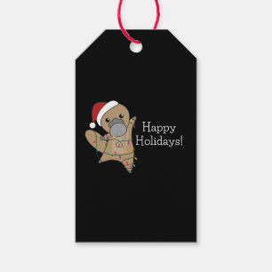 platypus Christmas Tabes Sweet Animals Gift Tags