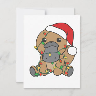 Platypus Christmas Winter Animals Holiday Platypus