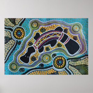 Platypus Dreaming Poster