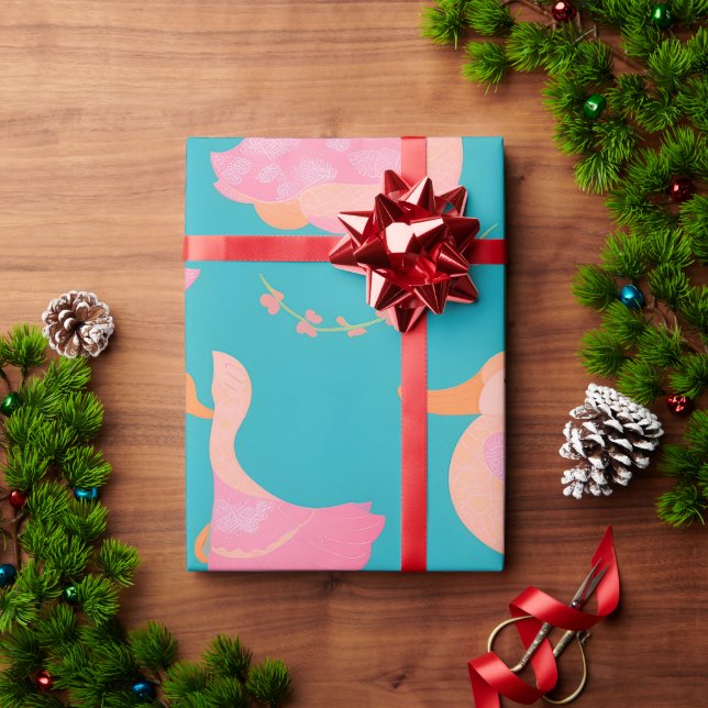 Platypus Pastel Colourful Personalized Pattern Wrapping Paper (Holiday Gift)