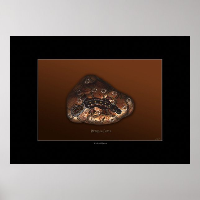 PLATYPUS PATHS Art Poster (Front)