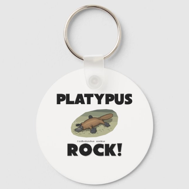 Platypus Rock Keychain (Front)