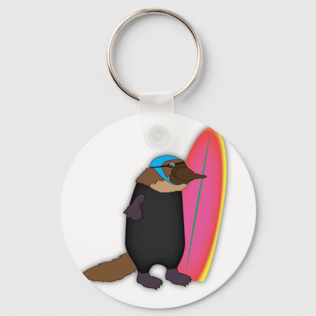 Platypus Wetsuit Keychain (Front)