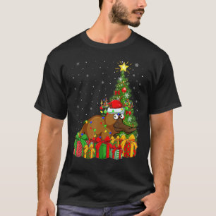 Platypus Xmas Holiday Santa Platypus Christmas T T-Shirt