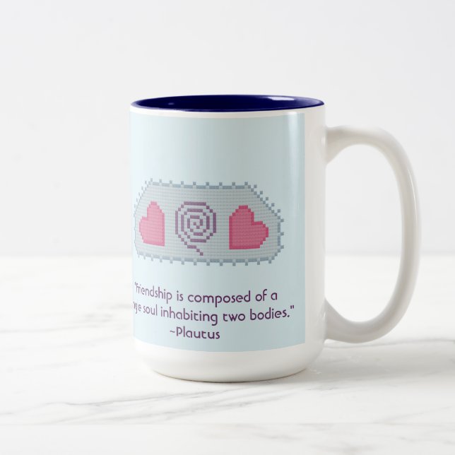Plautus Friendship Quote Mug (Right)