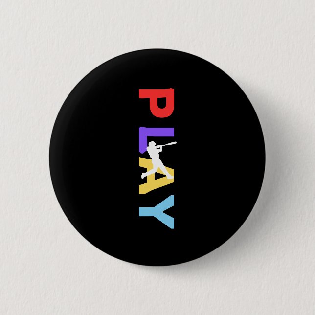 Play 2 Inch Round Button (Front)