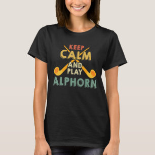 Play Alphorn Music instrument in Switzerland Alps  T-Shirt