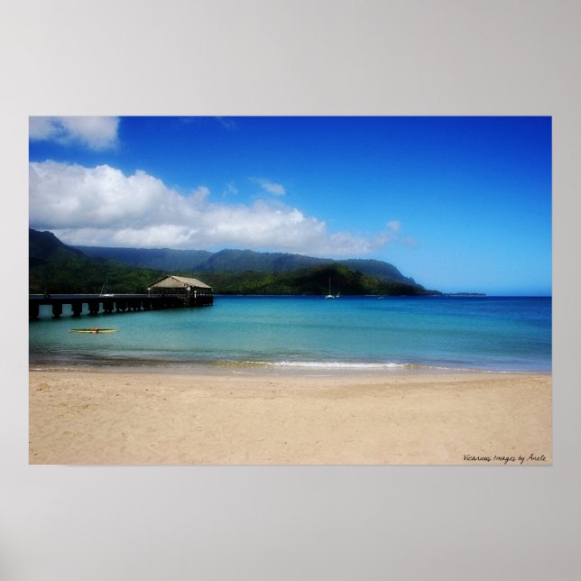 Play at Hanalei Bay Print (Front)