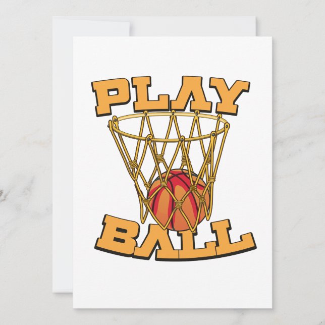 Play Ball Basketball. (Front)