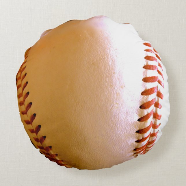 Play Ball! Round Pillow (Back)