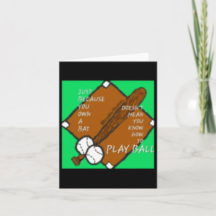 Play Ball Sticker Card