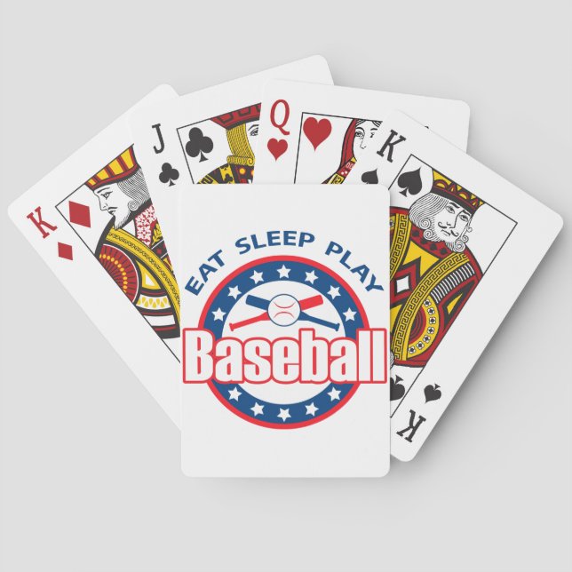 Play Baseball Playing Cards (Back)