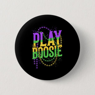 Play boosie beads mardi gras carnival louisiana ne 2 inch round button