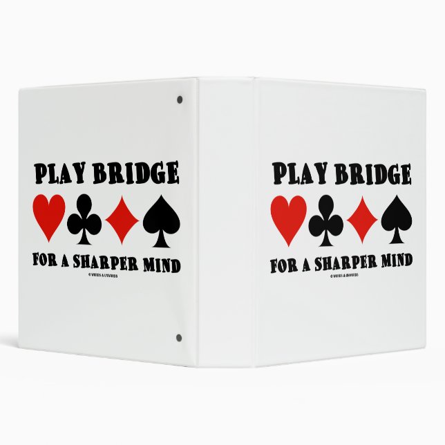 Play Bridge For A Sharper Mind Four Card Suits Binder (Background)