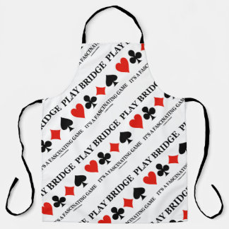 Play Bridge It's A Fascinating Game Card Suits Apron
