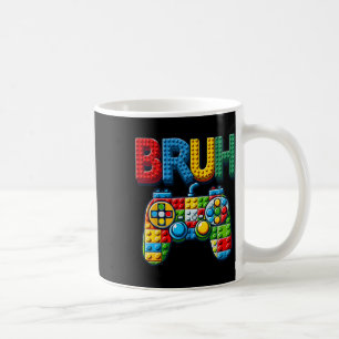 Play Building Blocks Bruh Saying Gamer Boys Brick  Coffee Mug