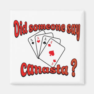 Play cards Canasta Magnet