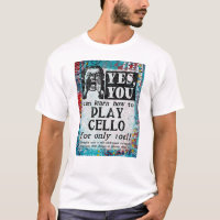 Play Cello - Funny Vintage Ad