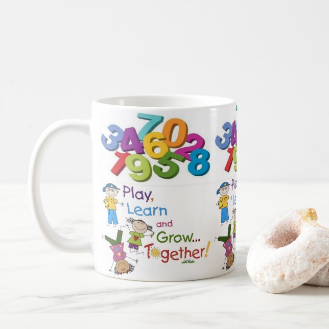 play children's juice mugs cup white (With Donut)