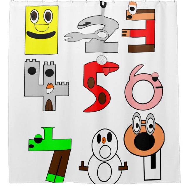 play children's showercurtain white (Front)