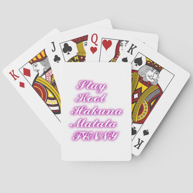 Play Cool Hakuna Matata .png Playing Cards (Back)