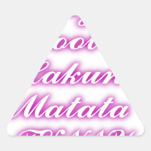 Play Cool Hakuna Matata .png Triangle Sticker