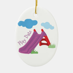 Play Date Ceramic Ornament