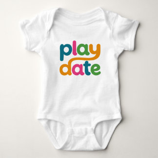Play Date Colourful Logo Baby Bodysuit