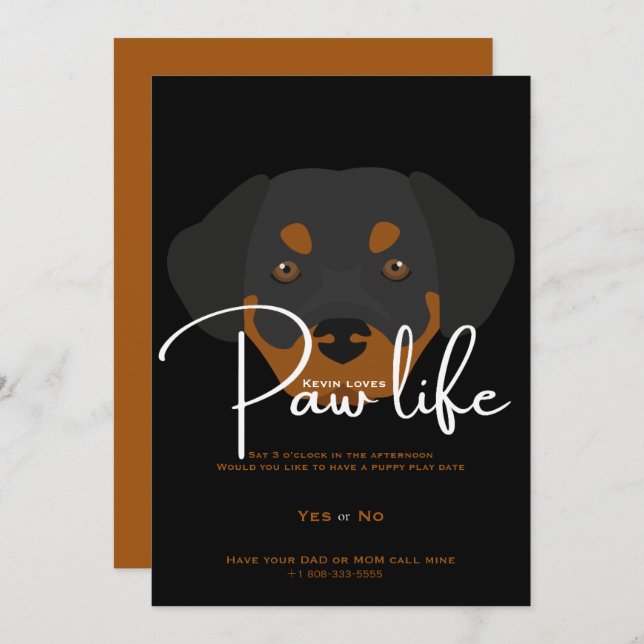 Play date invitation (Front/Back)