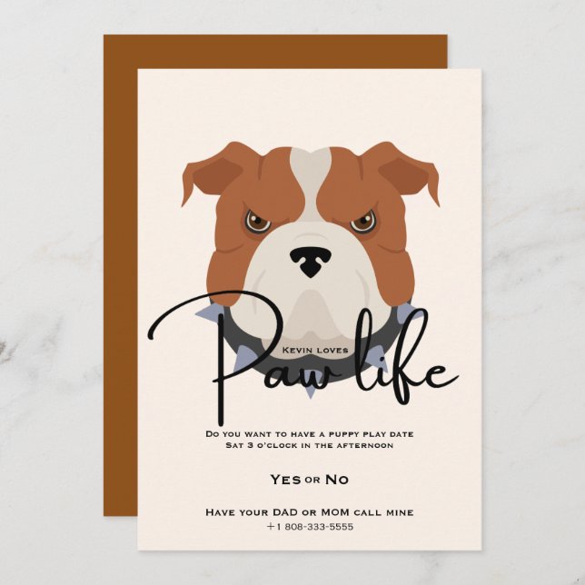 Play date invitation (Front/Back)