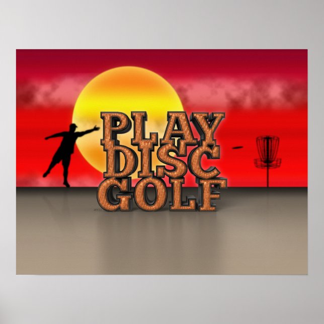 Play Disc Golf Poster (Front)
