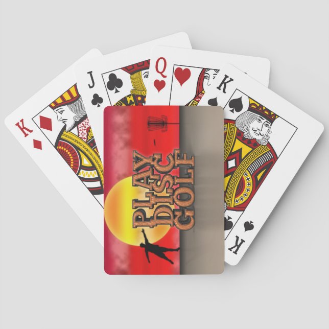 Play Disk Golf Playing Cards (Back)