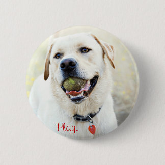 Play Dog 2 Inch Round Button