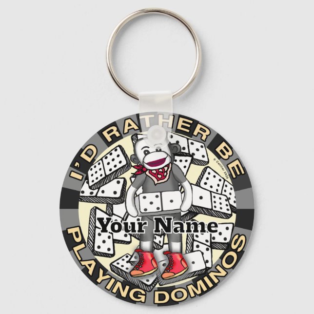 Play Dominos Keychain (Front)