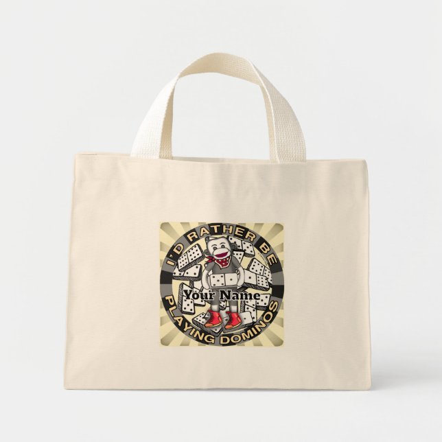 Play Dominos  Mini Tote Bag (Front)