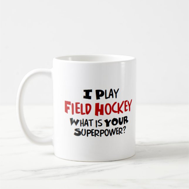 play field hockey coffee mug (Left)