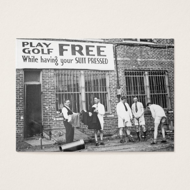 Play Golf Free (While Having Your Suit Pressed) (Front)