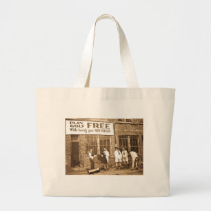 Play Golf Free (While Having Your Suit Pressed) Large Tote Bag