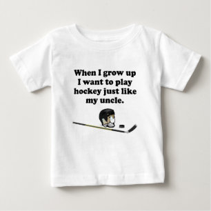 Play Hockey Like My Uncle Baby T-Shirt